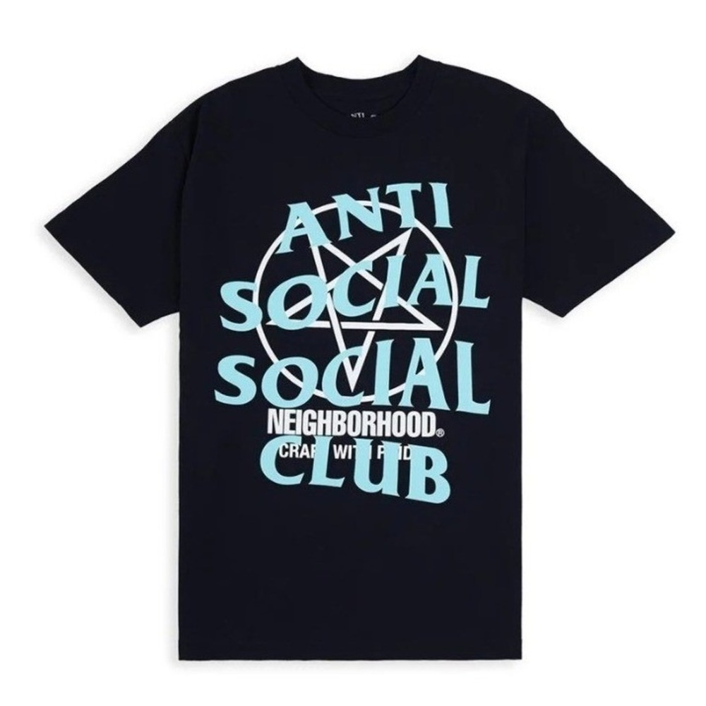 Anti Social Social Club x Neighborhood Filth Fury T Shirt Black Medium